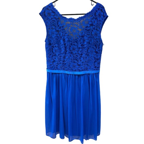 David’s Bridal Women’s 12 Royal Blue (Horizon) Dressy Wedding Prom Dress - Picture 1 of 6